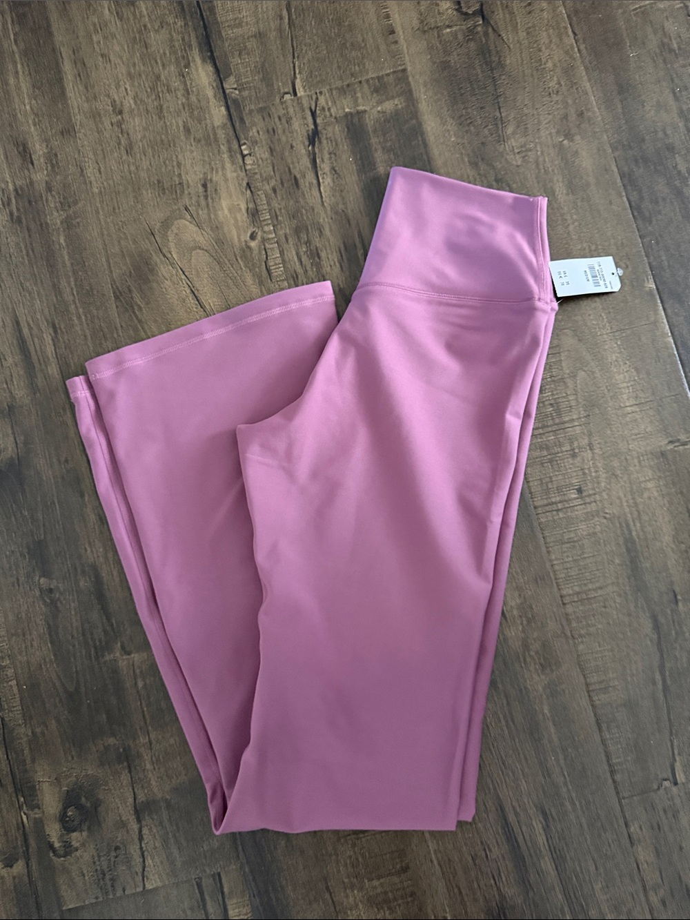 High-Waist Plum Flared Leggings